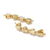 Valentine's Day Brass Micro Pave Clear Cubic Zirconia Connector Charms KK-K355-39G-2