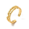 Brass Open Cuff Ring for Women RJEW-A015-03G-3