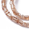 Electroplate Glass Beads Strands EGLA-L023A-PL04-2