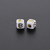 Opaque White Acrylic Beads MACR-Q242-010B-2