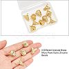 Nbeads 10Pcs 5 Style Brass Micro Pave Cubic Zirconia Beads ZIRC-NB0001-61-4