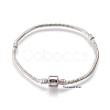 Brass European Style Bracelets with Brass Clasp without Sign PPJ005Y-P-1