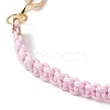 Waxed Cotton Cords Braided Link Bracelets BJEW-JB09963-01-3
