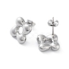 304 Stainless Steel Stud Earrings for Women EJEW-D095-14P-2