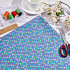 Fish Scale Pattern Polyester-Cotton Fabric DIY-WH0430-114E-5