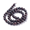 Electroplated Natural Tiger Eye Beads Strands G-F660-02-12mm-2