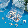 Beebeecraft 20Pcs 2 Color Brass Stud Earring Findings KK-BBC0004-35-7