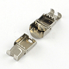 Smooth Surface 201 Stainless Steel Watch Band Clasps X-STAS-R063-63-3