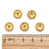 Iron Rhinestone Spacer Beads RB-A007-10MM-G-4