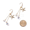 Starfish/Sea Stars 304 Stainless Steel Dangle Earring EJEW-TA00037-4