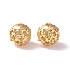 Brass Hollow Round Beads KK-P226-21CG-2