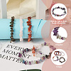 Fashewelry 5Pcs 5 Style Natural Mixed Stone Chip Beads Stretch Bracelets for Women BJEW-FW0001-03-4