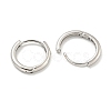 Brass Hoop Earrings EJEW-L211-08B-P-2