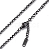 304 Stainless Steel Rolo Chain Necklace for Men Women NJEW-K245-022C-2