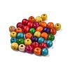 Dyed Natural Wood Beads WOOD-Q006-10mm-M-LF-1