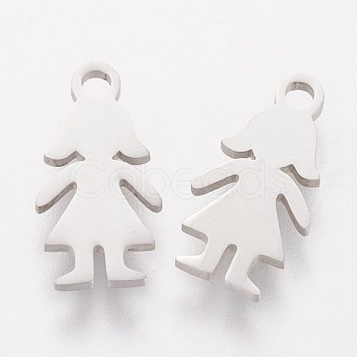 Tarnish Resistant 304 Stainless Steel Charms STAS-Q201-T153-1