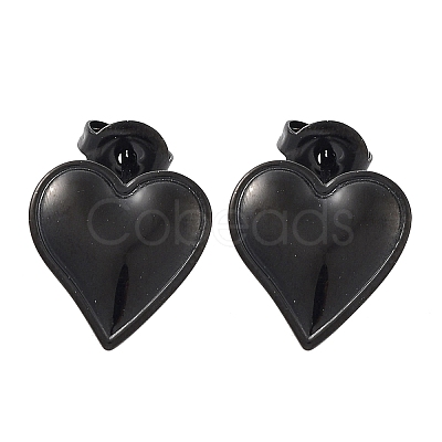 304 Stainless Steel Stud Earrings EJEW-P258-07EB-1