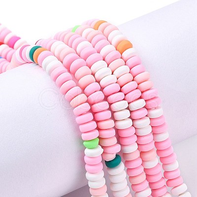 Handmade Polymer Clay Beads Strands CLAY-N008-008N-1