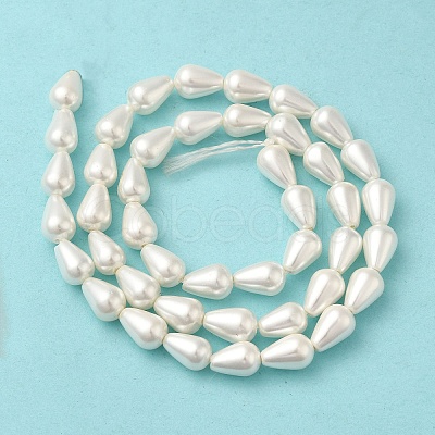 Electroplate Shell Pearl Beads Strands BSHE-G010-6x9mm-01A-1