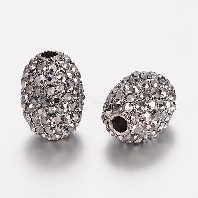 Alloy Rhinestone Beads RB-D314-14B-1