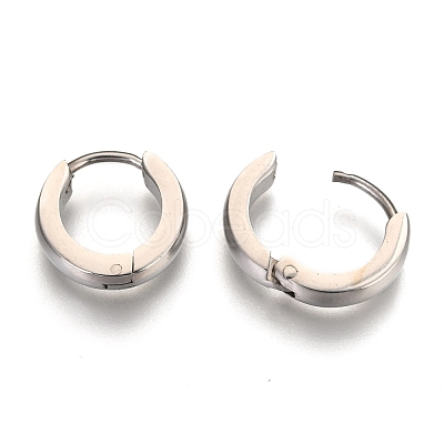 Non-Tarnish Fashion 304 Stainless Steel Hoop Earrings EJEW-G121-48-1-1