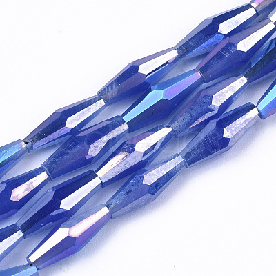 Electroplate Glass Beads Strands EGLA-S194-03A-B01-1