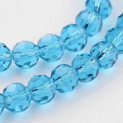 Transparent Glass Bead Strands X-GLAA-G013-10mm-49-1