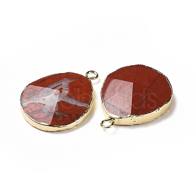 Natural Red Jasper Pendants G-I207-14P-G-1