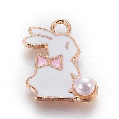 Zinc Alloy Bunny Pendants ENAM-P163-02A-1