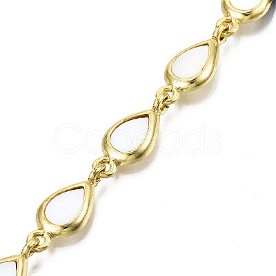 Electroplated Alloy Link Bracelets BJEW-T012-005-RS-1