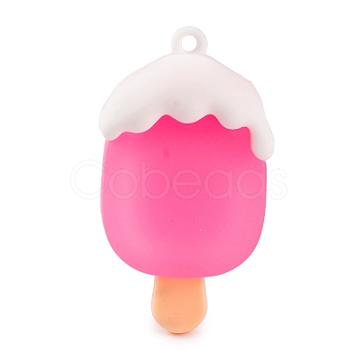 Ice Cream with Fruit PVC Plastic Pendants KY-S172-11B-1