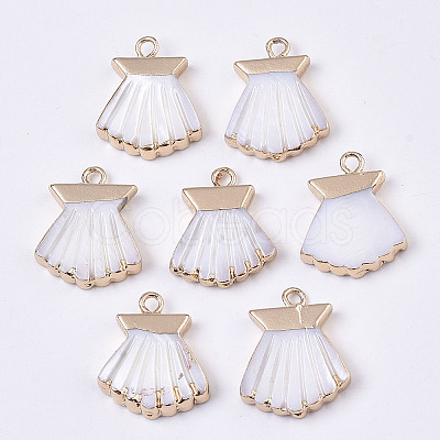 Natural Freshwater Shell Pendants SHEL-R047-05-1