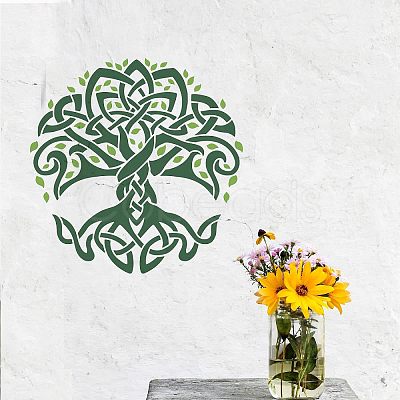 Large Plastic Reusable Drawing Painting Stencils Templates DIY-WH0172-658-1