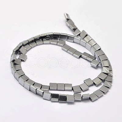 Electroplate Non-magnetic Synthetic Hematite Beads Strands G-I175-16B-1