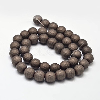 Electroplate Non-magnetic Synthetic Hematite Beads Strands G-I175-19-1