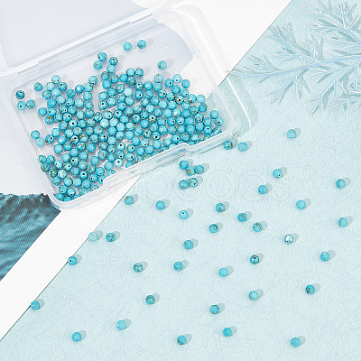 Olycraft 240Pcs Synthetic Turquoise Beads G-OC0004-65-1