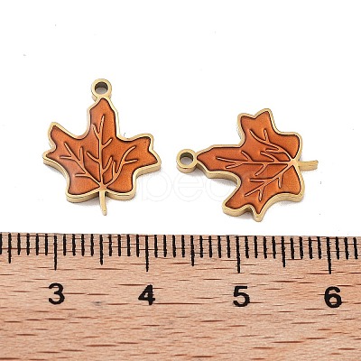 Ion Plating(IP) 316 Stainless Steel Enamel Pendants STAS-U014-71G-01-1