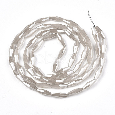 Electroplate Glass Beads Strands X-EGLA-S194-03A-F01-1