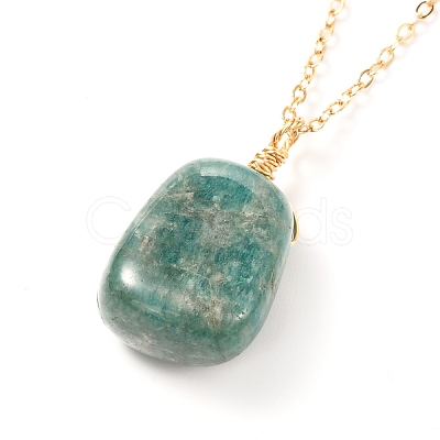 Natural Gemstone Pendants Necklaces for Teen Girl Women NJEW-JN03729-1