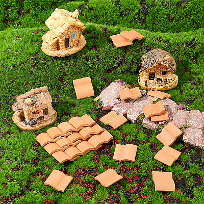 Polymer Clay Miniature Tiles AJEW-WH0258-032-1