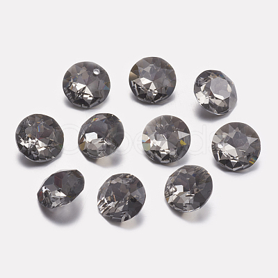 Faceted Glass Rhinestone Charms RGLA-F051-10mm-215-1