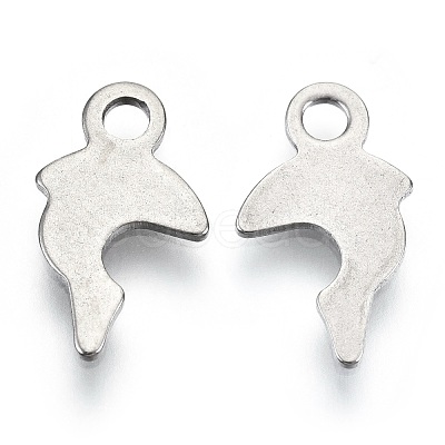 Non-Tarnish 201 Stainless Steel Charms STAS-R118-08-1