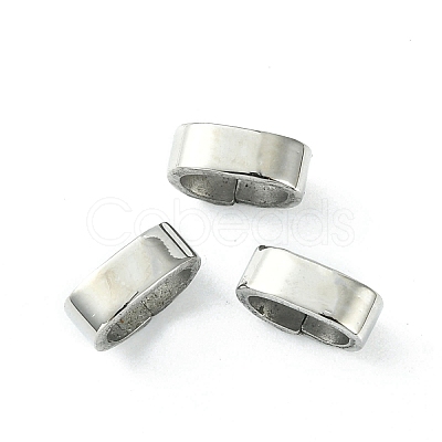 Non-Tarnish Drawing 201 Stainless Steel Slide Charms/Slider Beads STAS-C016-10B-P-1-1