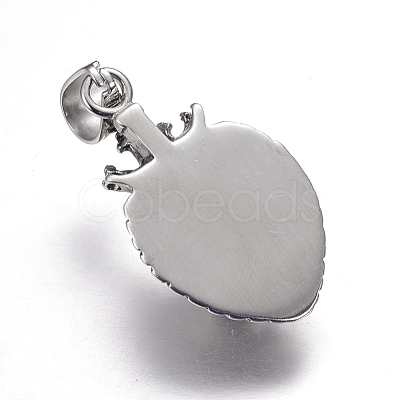 316 Surgical Stainless Steel Pendants STAS-P056-05AS-1