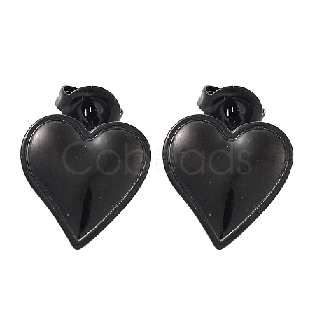 304 Stainless Steel Stud Earrings EJEW-P258-07EB-1