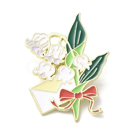 Alloy Brooches JEWB-I032-14G-01-1