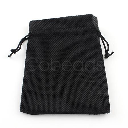 Burlap Packing Pouches Drawstring Bags ABAG-Q050-10x14-09-1