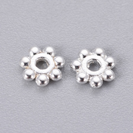 Tibetan Style Alloy Daisy Spacer Beads K08SK022-01S-1