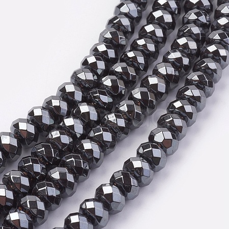 Non-magnetic Synthetic Hematite Beads Strands G-K263-01E-02-1