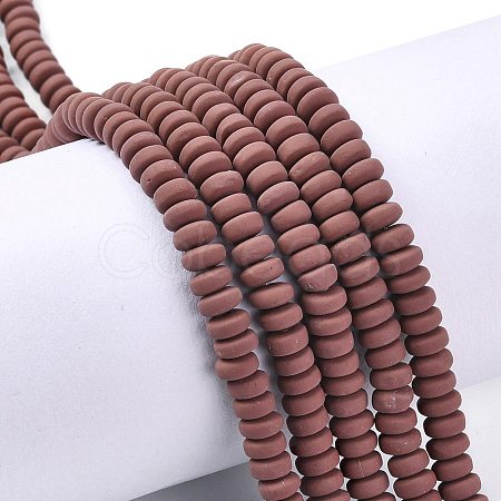Handmade Polymer Clay Beads Strands X-CLAY-N008-008-125-1